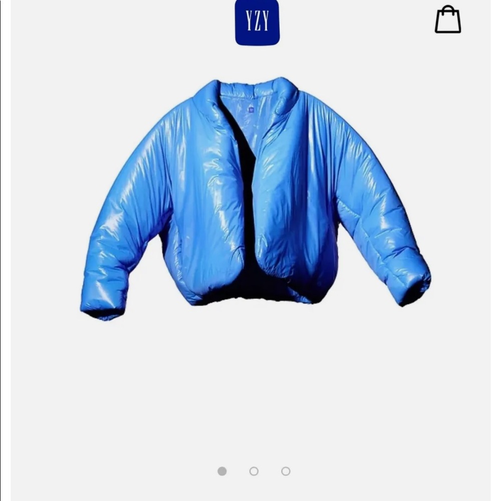 Medium Blue Yeezy Gap Round Jacket
